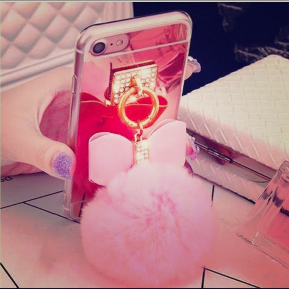 iPhone 6s Girly Mirror Case and Charger for Divas